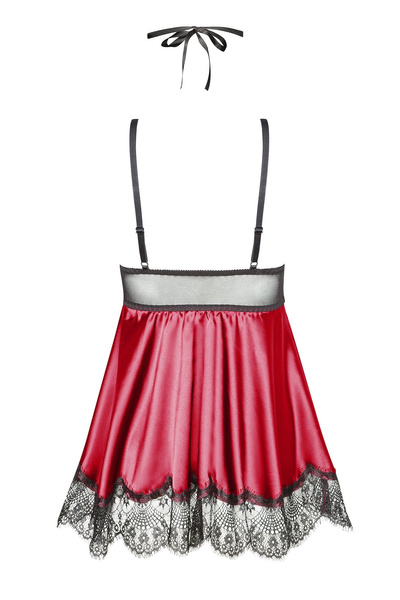 Eve chemise with mask purple
