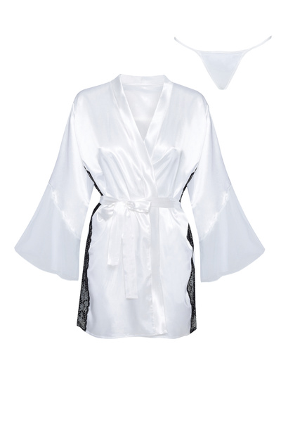 Sara peignoir white